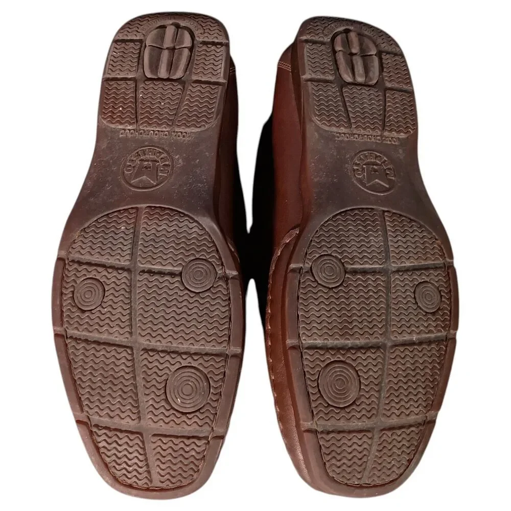 Mephisto Men’s Edlef Loafers 10.5 Brown Leather Slip-On Casual Driving Shoes